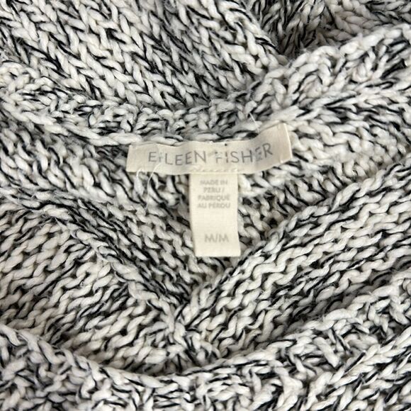 Eileen Fisher Marled Organic Sweater Slouchy Pullover Sweater Size M - Picture 5 of 8
